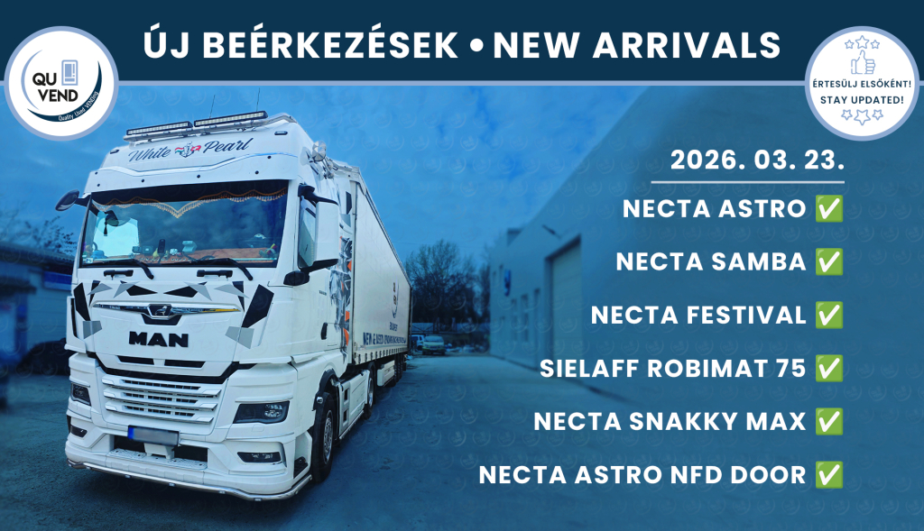 ÚJ BEÉRKEZÉSEK